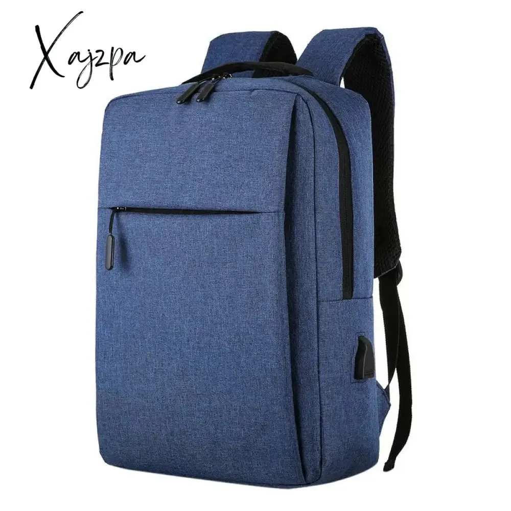 Xajzpa - New 15.6 inch Laptop Usb Backpack School Bag Rucksack Anti Theft Men Backbag Travel Daypacks Male Leisure Backpack Mochila