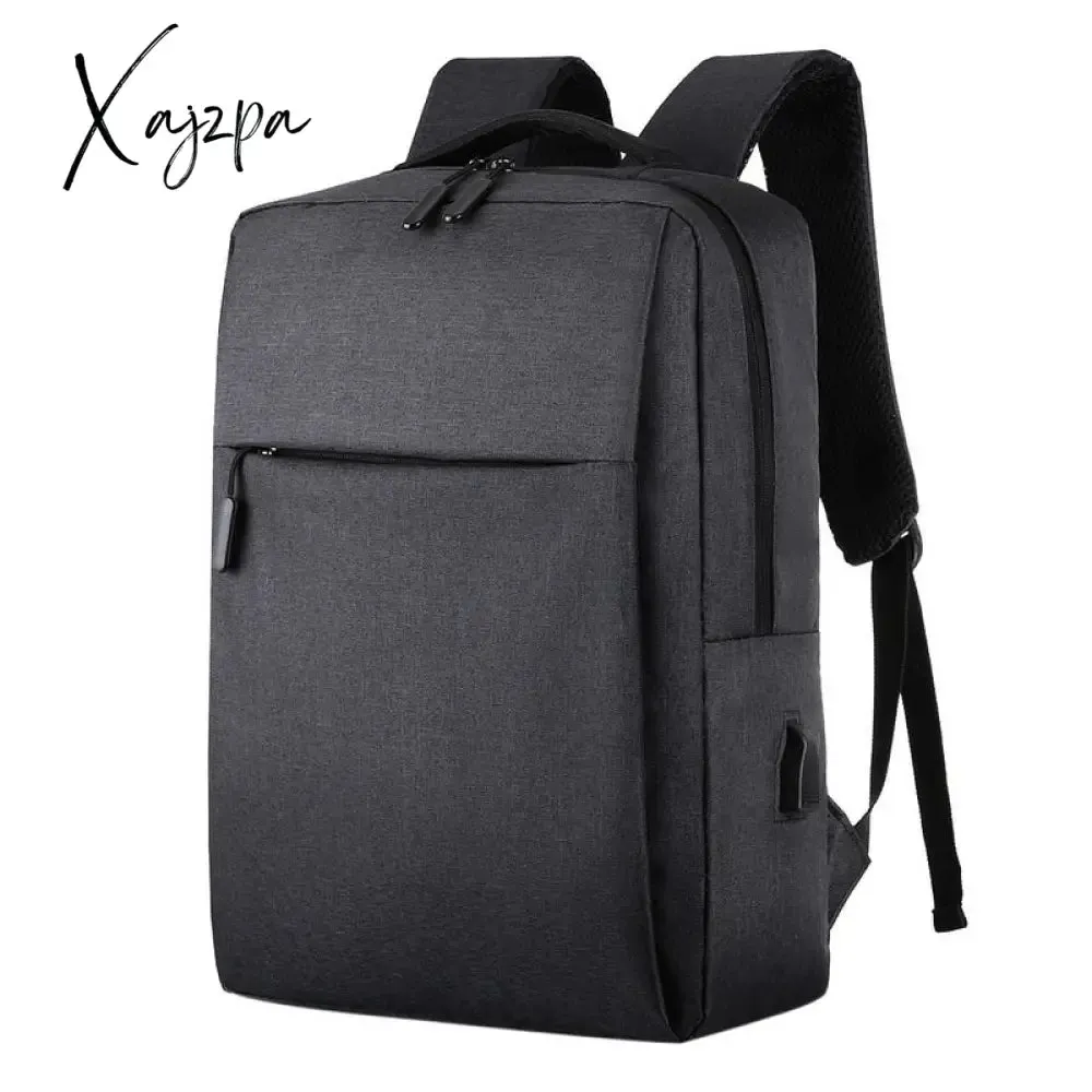 Xajzpa - New 15.6 inch Laptop Usb Backpack School Bag Rucksack Anti Theft Men Backbag Travel Daypacks Male Leisure Backpack Mochila