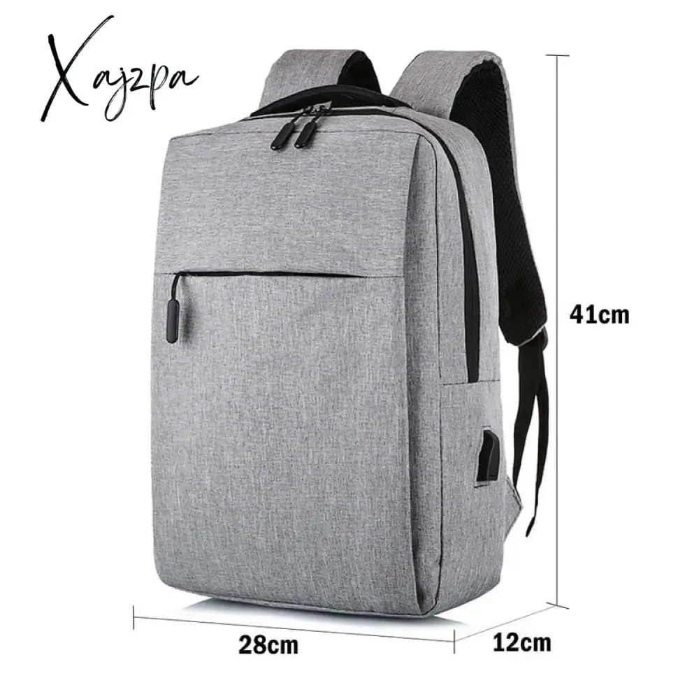 Xajzpa - New 15.6 inch Laptop Usb Backpack School Bag Rucksack Anti Theft Men Backbag Travel Daypacks Male Leisure Backpack Mochila