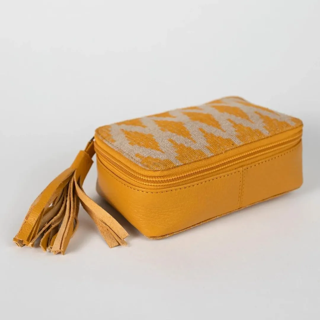 Yellow Ikat Drop in Bag, India