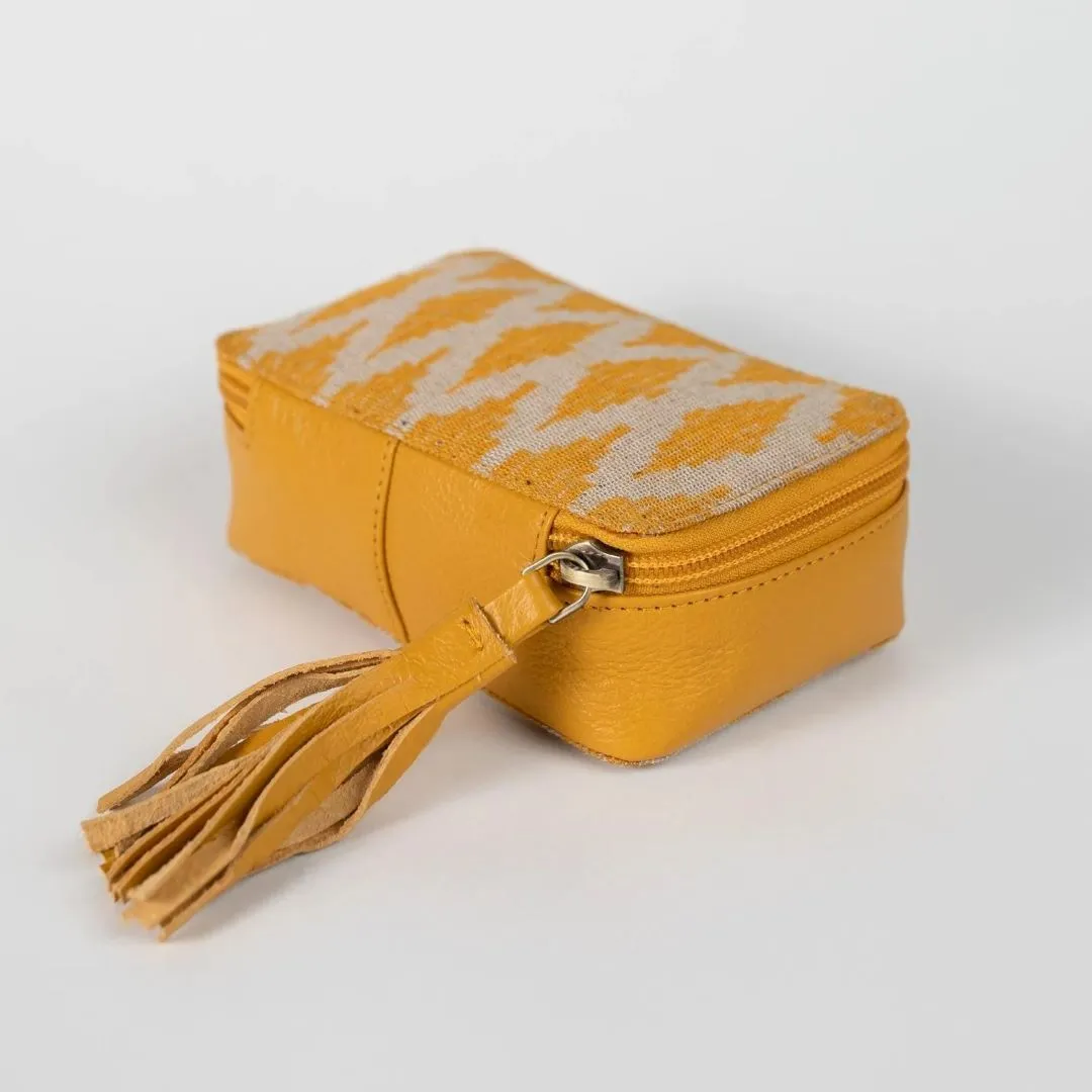 Yellow Ikat Drop in Bag, India